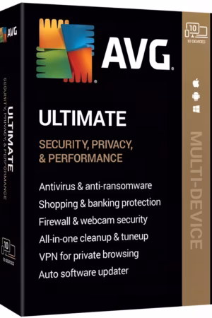 AVG Ultimate with Secure VPN (1 år / 10 enheter)